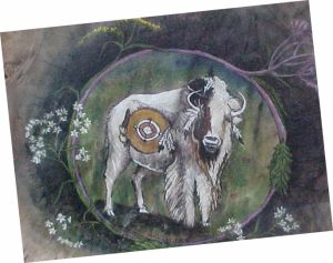 Close-up of White Buffalo Legend